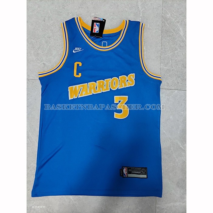 Maillot Golden State Warriors Jordan Poole NO 3 Classic 2022-23 Bleu